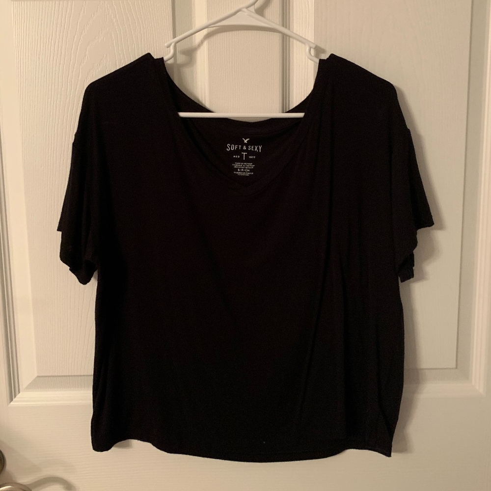 Soft and Sexy black v neck